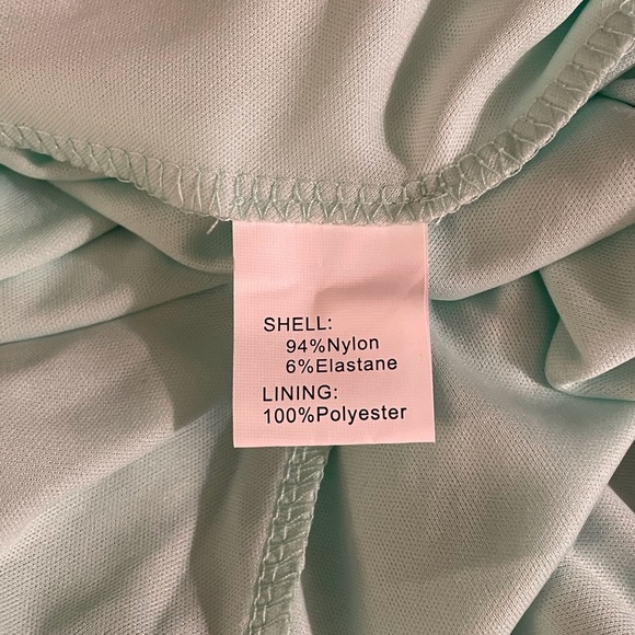 Halter Dress High Low Mint Green Size L - Picture 15 of 15